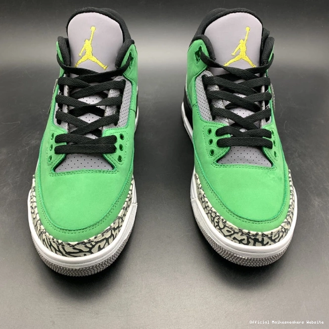 Official Maikesneakers Ducks 867493 Jordan shoes Tinker PE Oregon Air 3 AJ3 Retro 0712